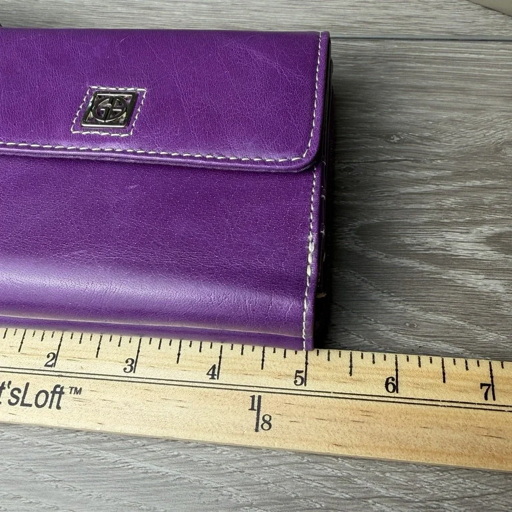 Giani Bernini Women's Genuine Leather Wallet Violet Purple 5
